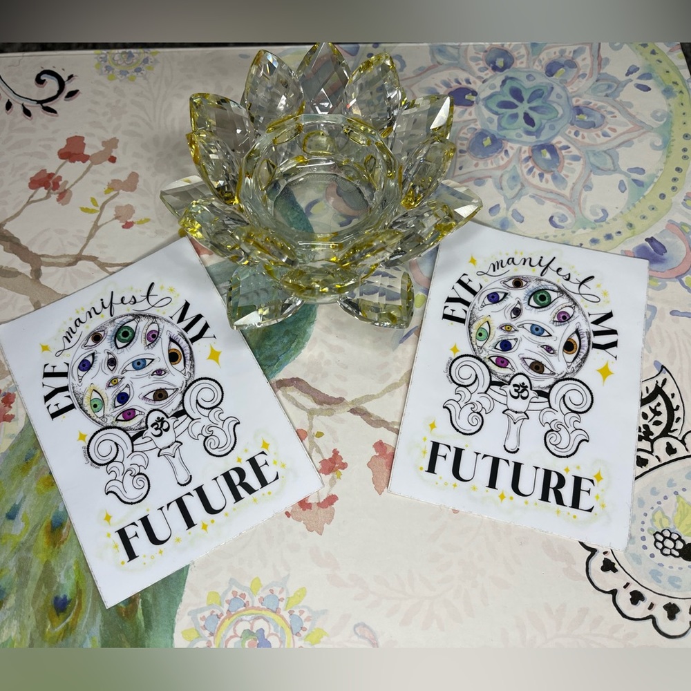 3/$12🌻”Eye Manifest My Future” Decal Stickers
